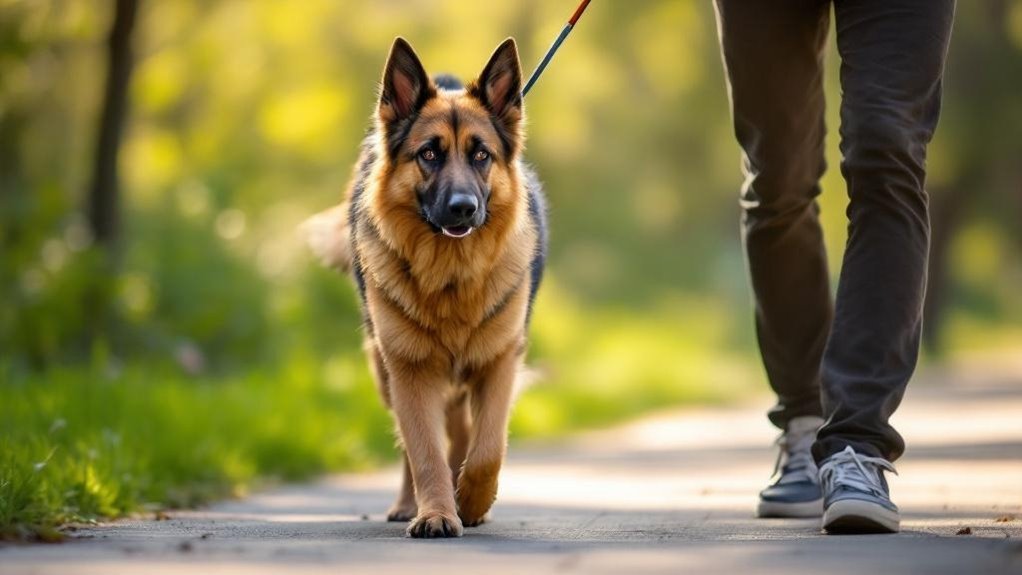 German Shepherd Loose Leash Walking Training