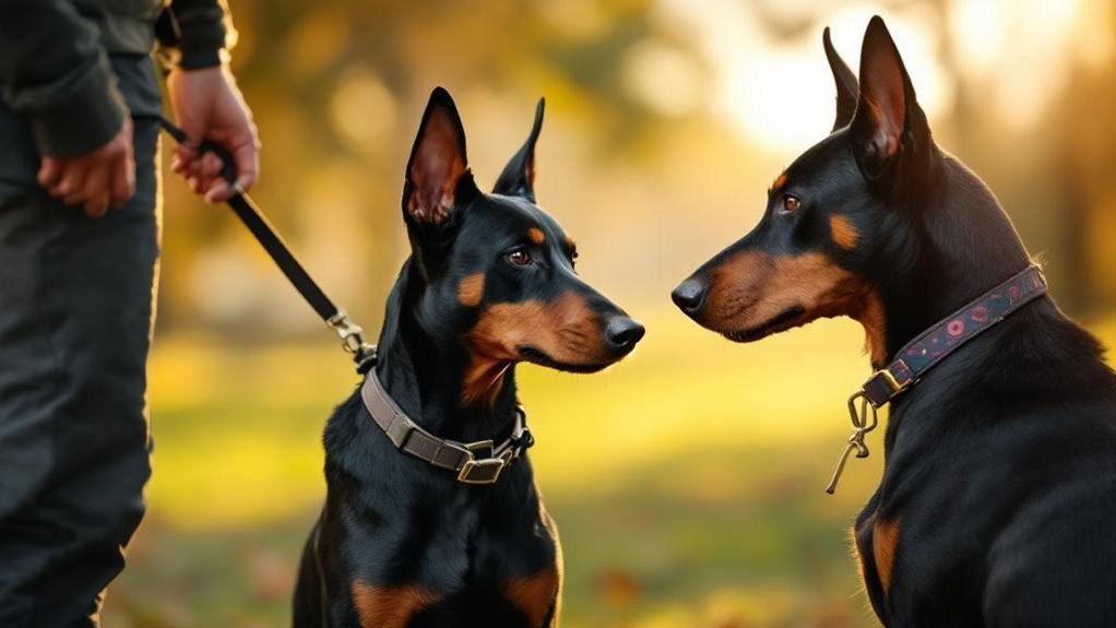 Introducing a Doberman to Another Dog Safely